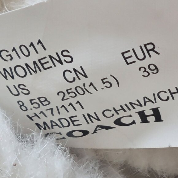 Coach Women's Brown Turnlock Shearling Boots G1011 US Size 8.5B - Picture 12 of 12